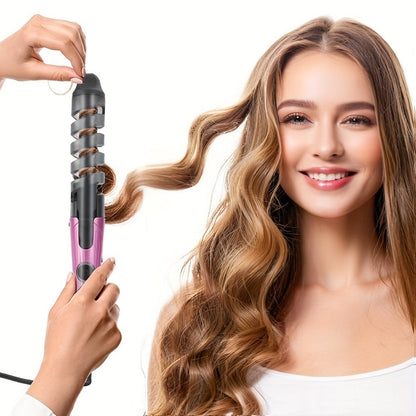 Spiral Curling Wand for Women Professional Hair Curler Electric Curl Iron Fast Heat-Up Waves, for Home, Travel and Salon Hair Styling