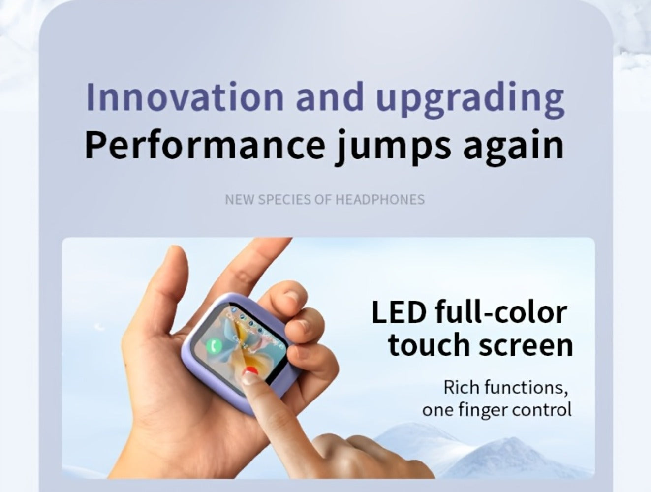 Wireless Earbuds Bluetooth 5.4 with ANC and ENC, LED Touchscreen Case and Black or White Options