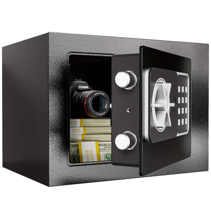 Fingerprint Safe Box with Password and Key Lock 0.3 0.8 1.13 1.71 Cu Ft Home Security Safe for Entryways, Bedrooms and Living Spaces