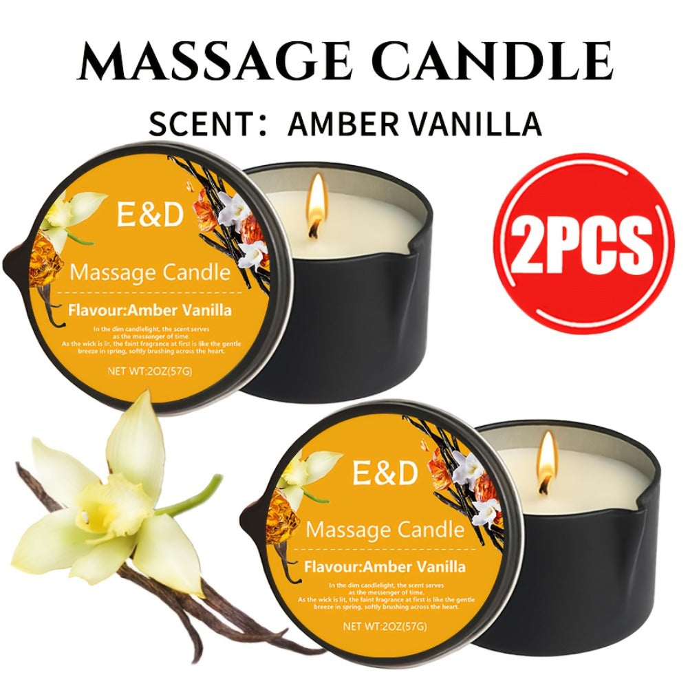 Luxury Soy Wax Candle 2-in-1 Massage Body Oil Essential Oil 20+ Scents 1pc 2pcs 6pcs Warm Moisturizing Lotion Spa Nail Salon Wedding