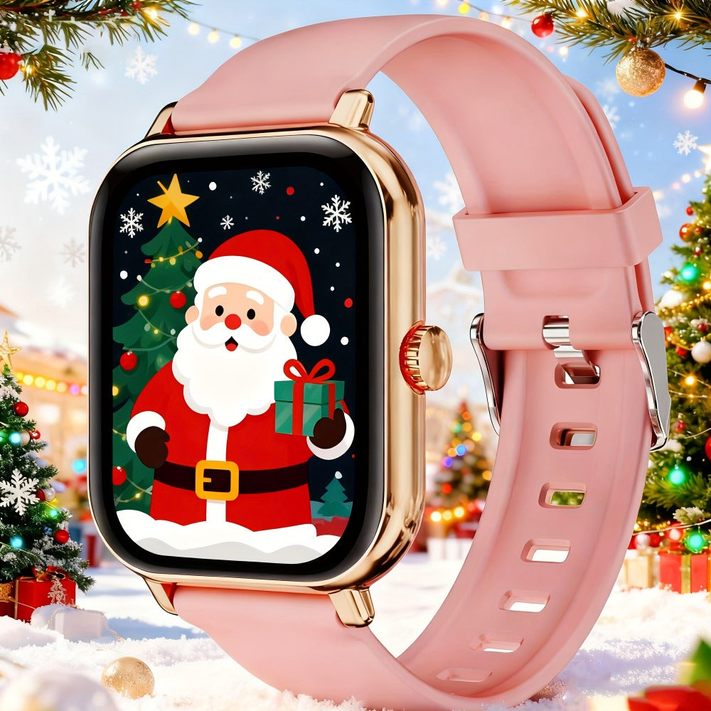 Smartwatch Large Screen with Bluetooth Calling, Unisex Bluetooth, Message Reminder, Multiple Sport Modes, Heart Rate and Sleep Readouts