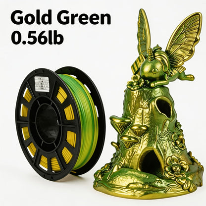 Gradient Rainbow PLA Filament 1.75mm 32 Colors, Shiny Multicolor Fast Color-Changing 250g Spool for FDM 3D Printers