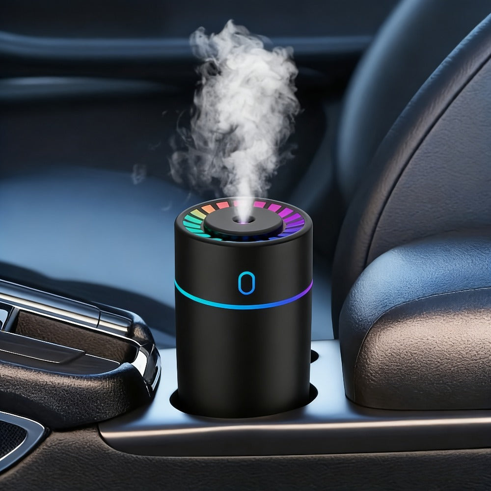 USB Cool Mist Humidifier with Color-Changing Night Light, Portable Desktop Car Aromatherapy Humidifier Nano Fine Mist Facial Steamer