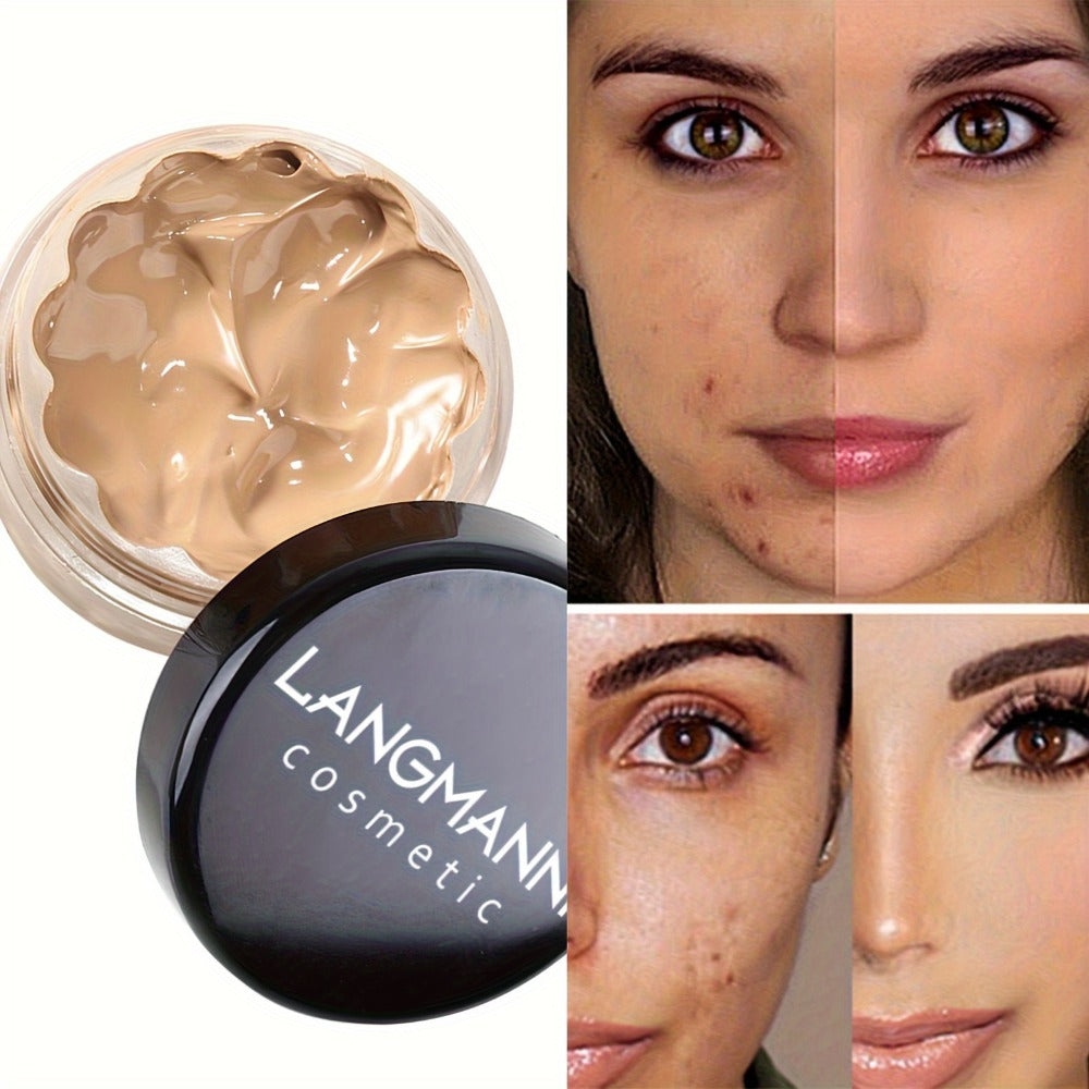 Full Coverage Concealer Set 3-Piece Waterproof Cream Foundation, Covers Dark Circles Eye Bags Blemishes Freckles