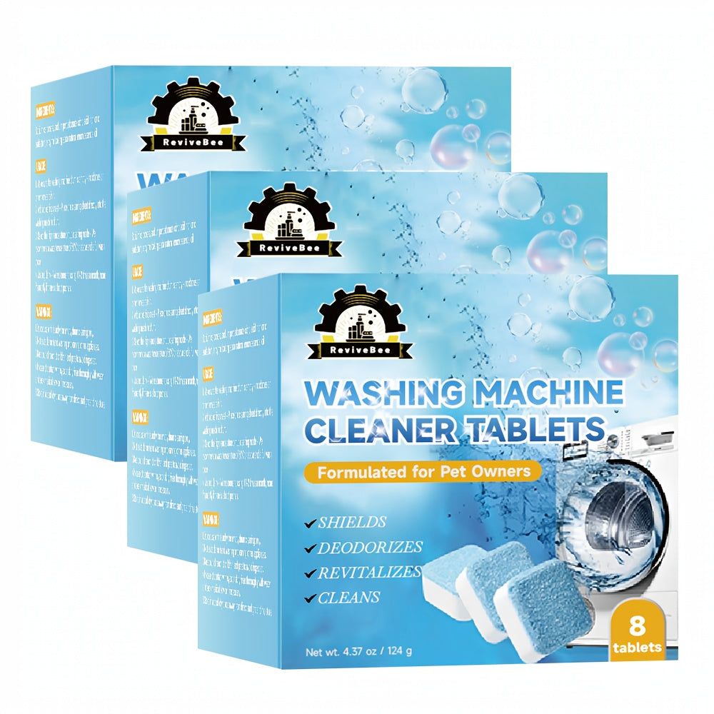 Washing Machine Cleaner Tablets Deep Cleaning Descaler for HE Front Loader Top Load Washer for Entryways, Bedrooms and Living Spaces