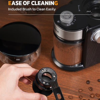 Burr Coffee Grinder Electric, 16 Grind Settings Adjustable Burr Mill Coffee Bean Grinder for 2-14 Cups