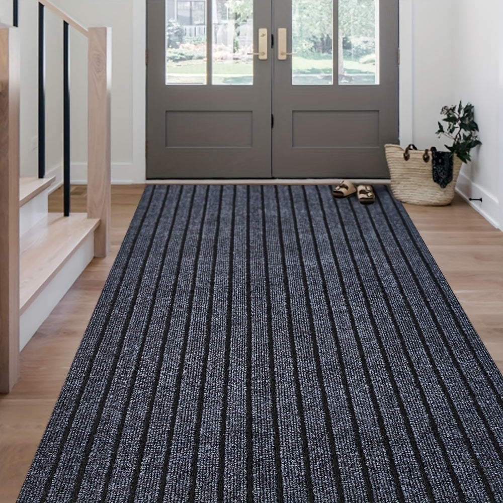 Runner Carpet with Rubber Backing - 1800G/sqm Indoor Outdoor Rug, Hallway, Entryway, Laundry Room & Balcony Runner Mat