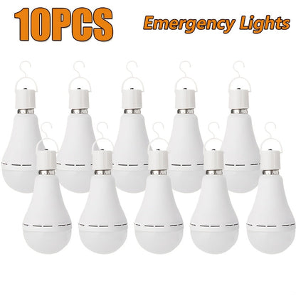 Rechargeable Emergency LED Bulb 2000mAh 60W Equivalent 6000K with Hook for Entryways, Bedrooms and Living Spaces
