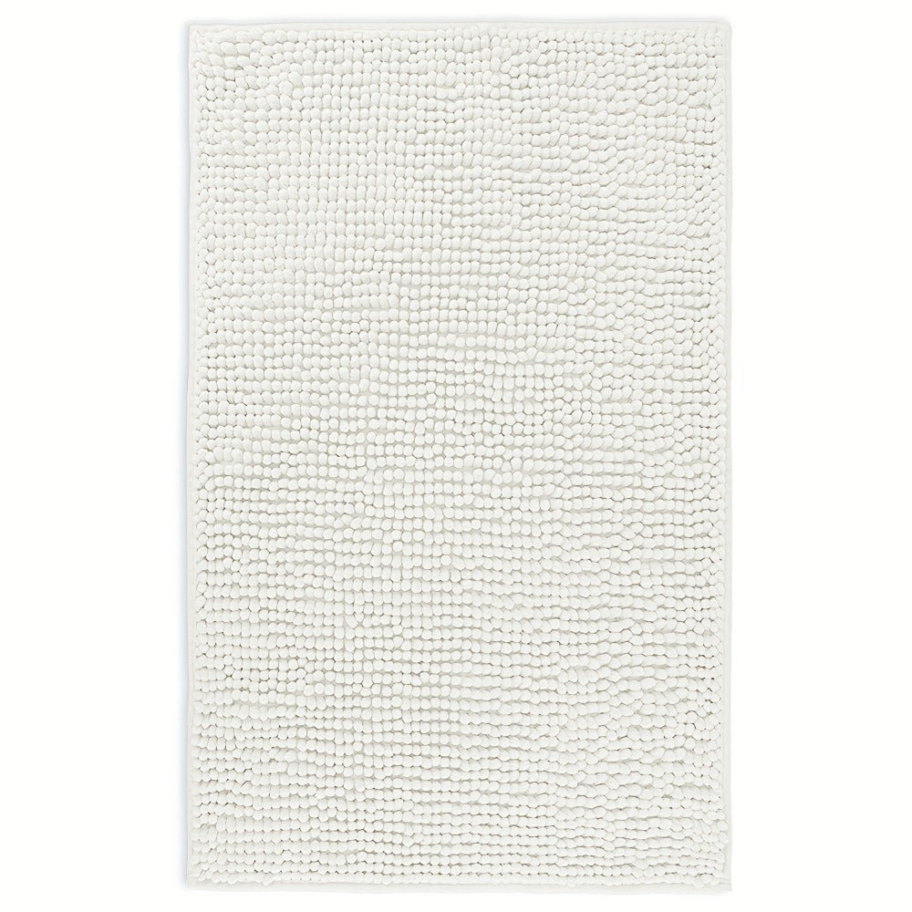 Chenille Bath Rug Extra Thick Bathroom Mat, Multiple Sizes & Colors for Entryways, Bedrooms and Living Spaces