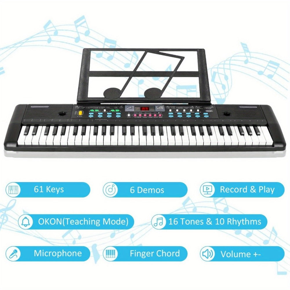 Digital Piano, USB, 37Key, Electronic, Keyboards for Piano Lessons detail image - detail view 18
