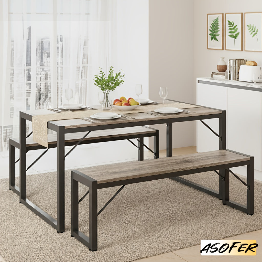 Dining Table Set shown in the Grey option