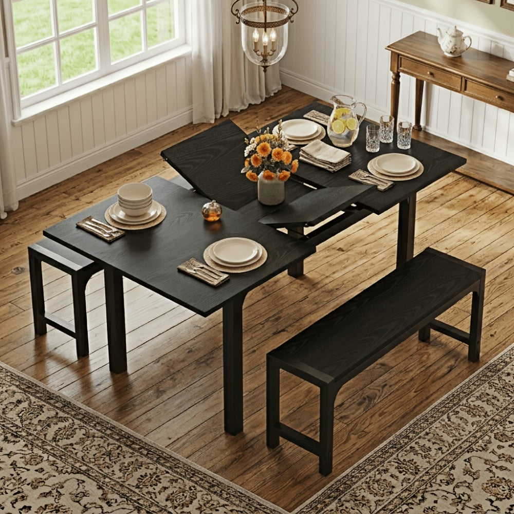 Dining Table Set for Work, Display, and Everyday Use in Kitchen detail image - detail view 3
