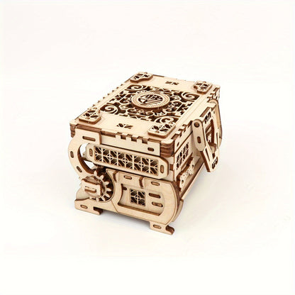 DIY Craft Kit - 3D Wooden Jewelry Box Puzzle Woodworking Handcrafted Elegant Storage for - product detail view 7