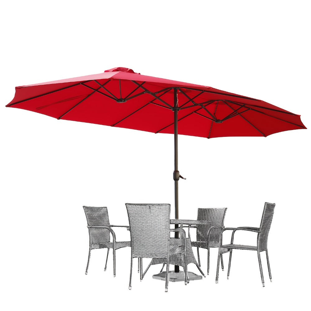 Double-Sided Patio Umbrella, Backyard Sun Shade for Outdoor Shade and Protection detail image - detail view 3