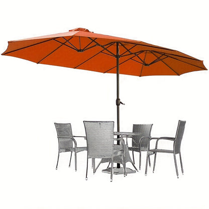Patio Umbrella shown in the Orange option