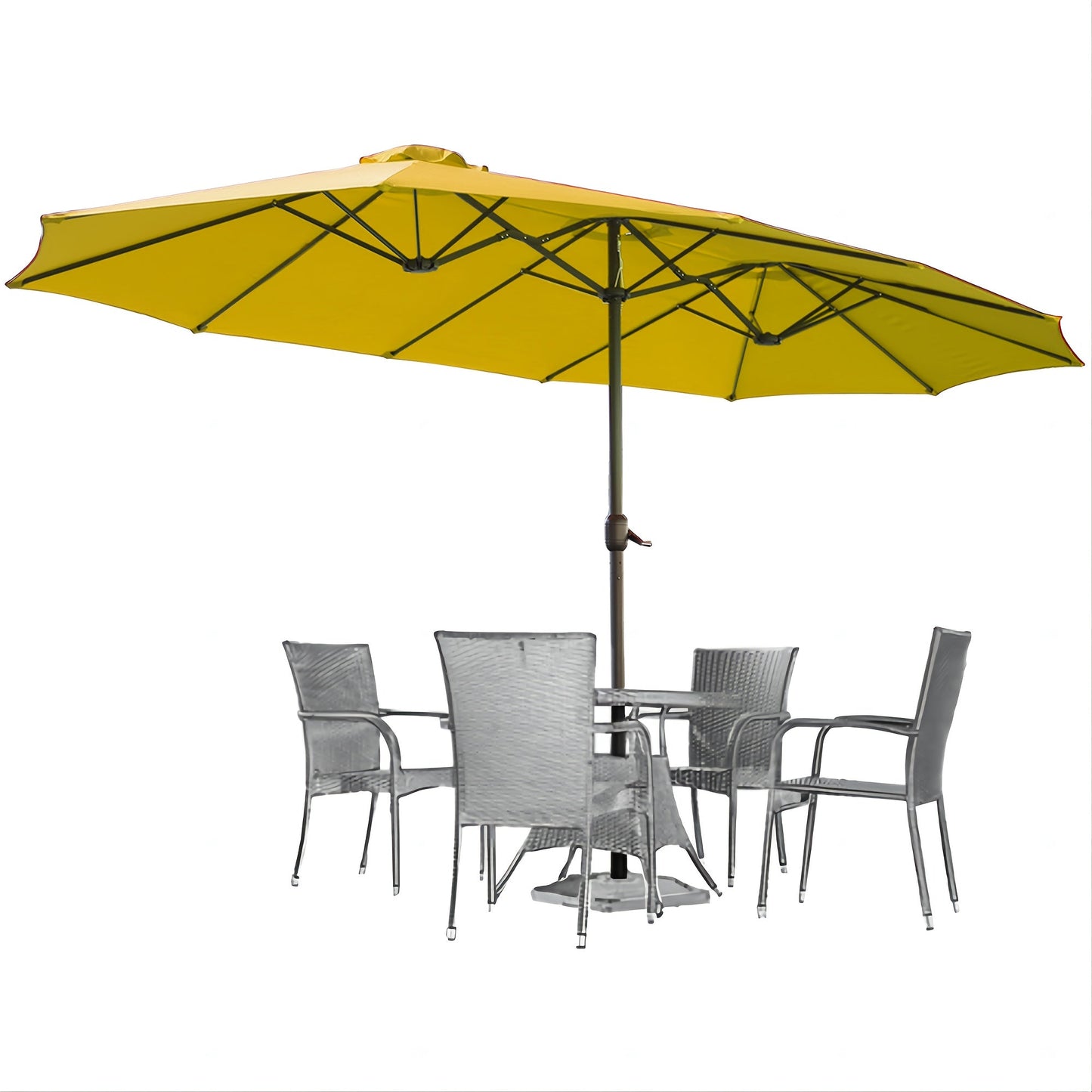 Patio Umbrella shown in the Yellow option