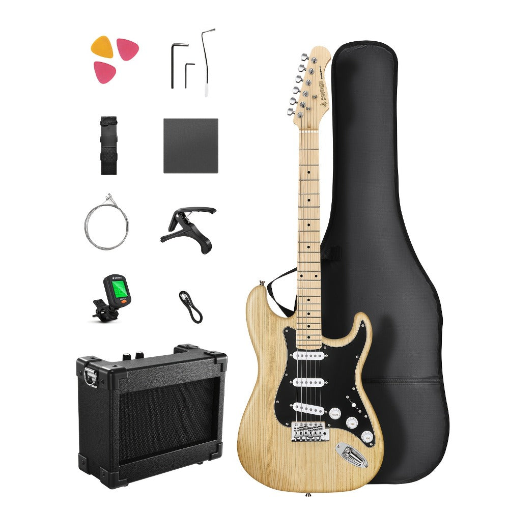 DST-80 Full Size Electric Guitar Kit with SSS Pickups and Amplifier detail image - detail view 13