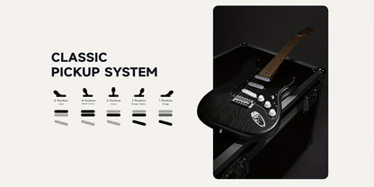 DST-80 Full Size Electric Guitar Kit with SSS Pickups and Amplifier detail image - detail view 18