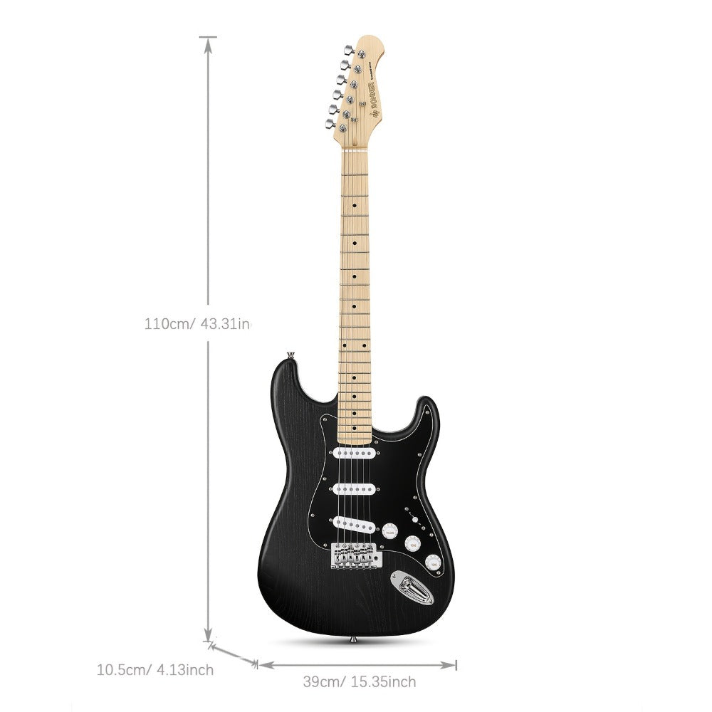DST-80 Full Size Electric Guitar Kit with SSS Pickups and Amplifier detail image