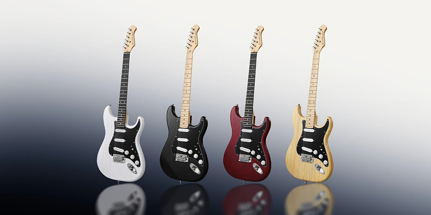 DST-80 Full Size Electric Guitar Kit with SSS Pickups and Amplifier detail image - detail view 21