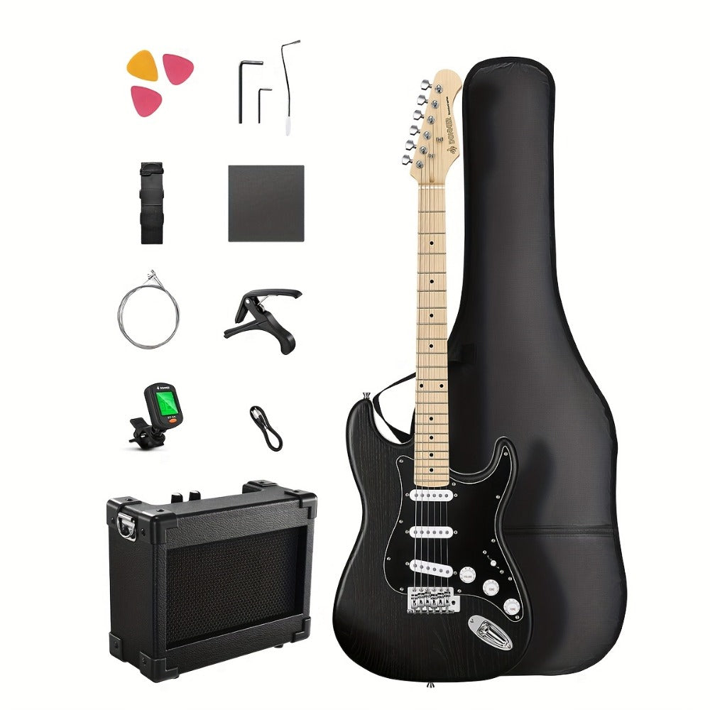 DST-80 Full Size Electric Guitar Kit with SSS Pickups and Amplifier detail image - detail view 5