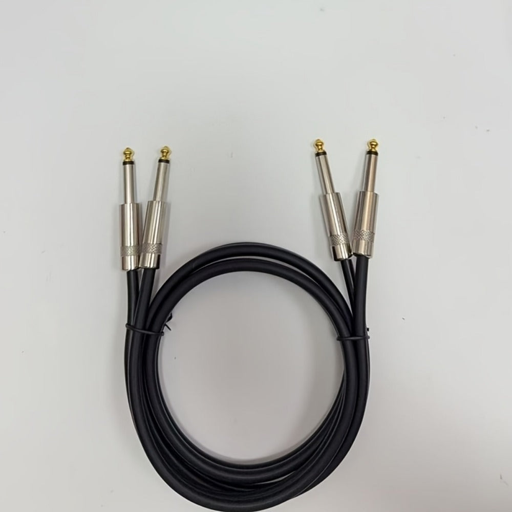 Dual 1/4-Inch TS Audio Cable for Speakers, Amplifiers, Mixers and Recorders detail image - detail view 3