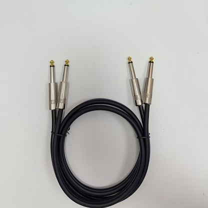 Dual 1/4-Inch TS Audio Cable for Speakers, Amplifiers, Mixers and Recorders detail image - detail view 3