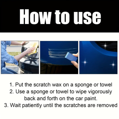 Car Scratch Remover Wax 2-Pack – Liquid Formula for Fine Surface Scratch Repair on Cars, RV, Trucks & Motorcycles