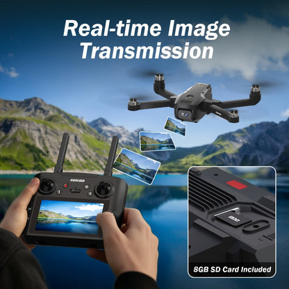 GPS Follow Me Drone Under 250g 4.5 Inch LCD Screen Camera Drone Auto Return with the Listed Color, Size or Set Options for Everyday Use