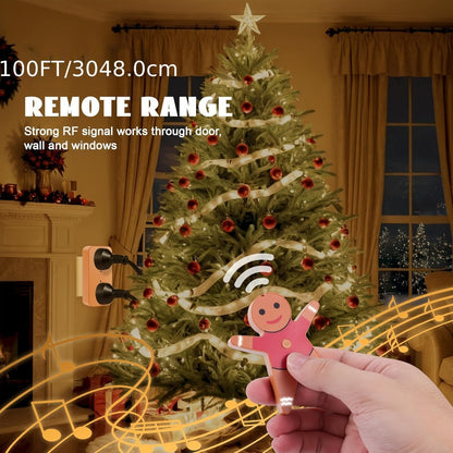 Christmas Tree Remote Control Socket with Built-in Music Function for an Everyday Personal Care Routine