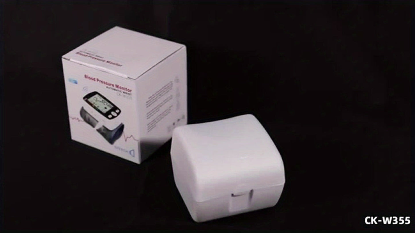 Wrist Blood Pressure Monitor Rechargeable - Digital BP Monitor with Large LCD, Voice Broadcast, 2×99 Memory & USB Charging
