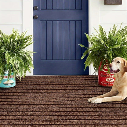 Runner Carpet with Rubber Backing - 1800G/sqm Indoor Outdoor Rug, Hallway, Entryway, Laundry Room & Balcony Runner Mat