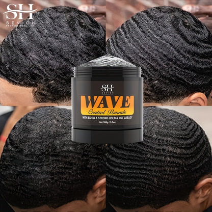 Wave Pomade Set for Men 360 Waves, Glycerin Formula Silky Shine, 4-Piece or 5-Piece Bundle with Silky Durag & Wave Brush