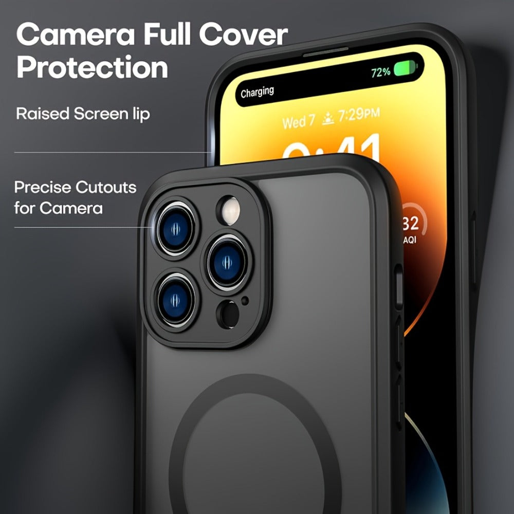MagSafe iPhone Case Magnetic Matte Translucent Drop-Resistant Full Camera Protection Slim Frosted for an Everyday Personal Care Routine