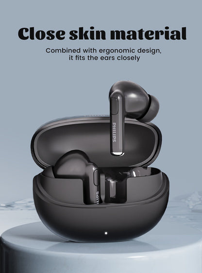 True Wireless Earbuds Philips In-Ear Stem Set with 18-Hour Listed Battery Life, Smart Tap Controls and Two Colors