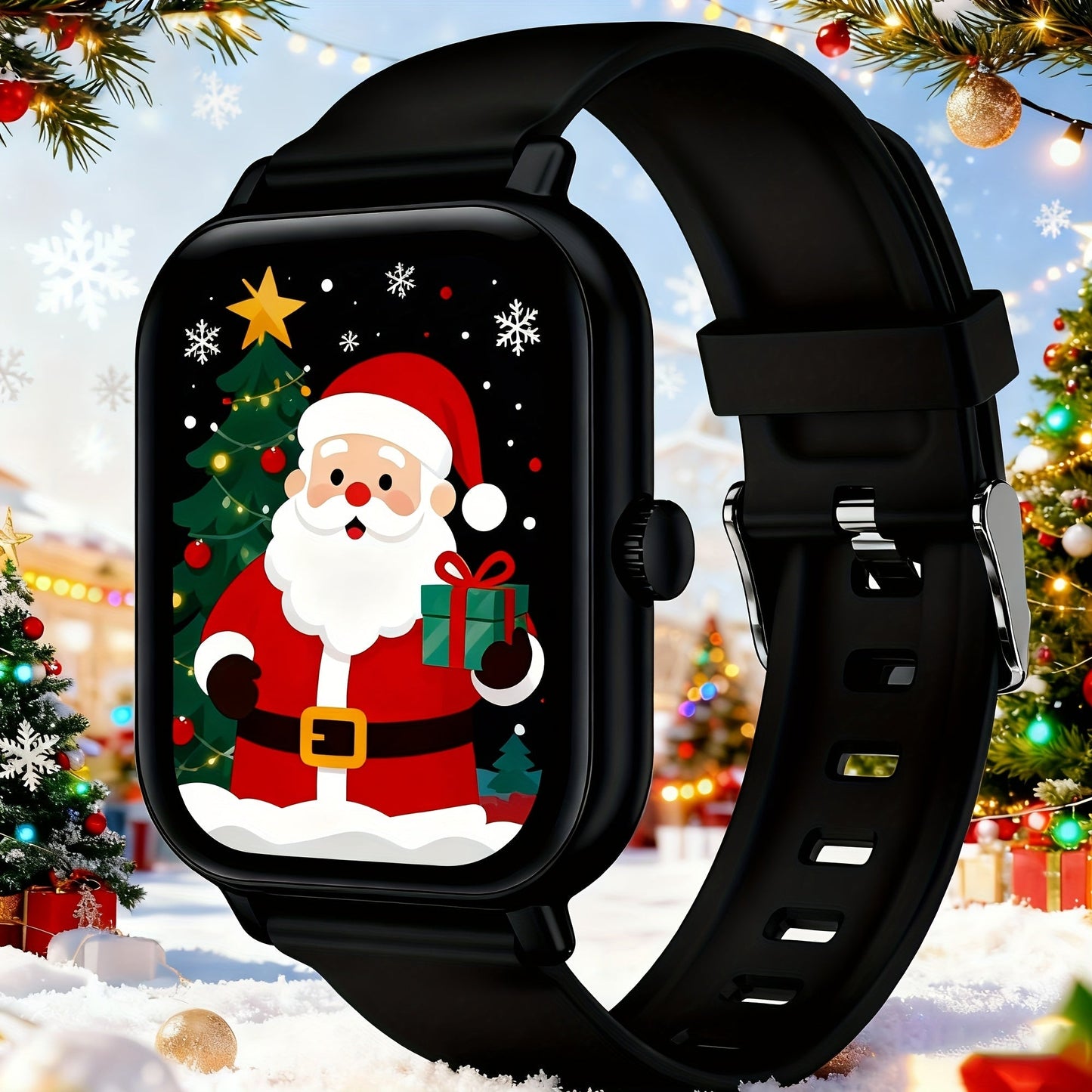Smartwatch Large Screen with Bluetooth Calling, Unisex Bluetooth, Message Reminder, Multiple Sport Modes, Heart Rate and Sleep Readouts
