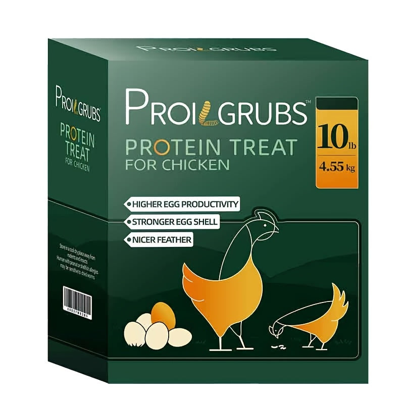 Dried Black Soldier Fly Larvae Chicken Treats Non-GMO High Protein Grubs for Chickens Egg Layer Flock Builder Stronger Eggshells 5lb 10lb
