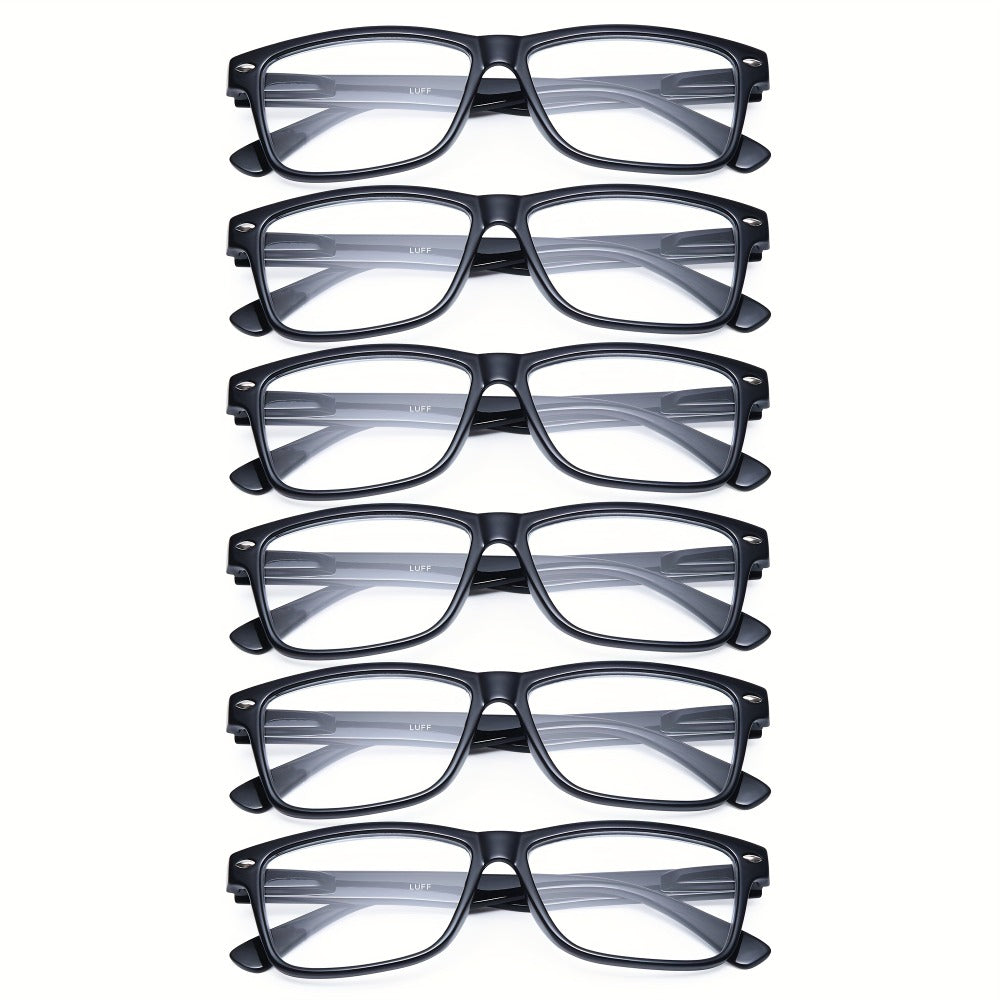 Reading Glasses – Three-Pair Rimless Metal Readers in Multiple Colors and Strengths with Multiple Strength and Color Options