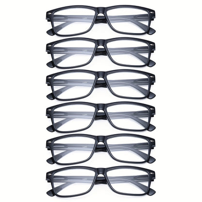 Reading Glasses – Three-Pair Rimless Metal Readers in Multiple Colors and Strengths with Multiple Strength and Color Options