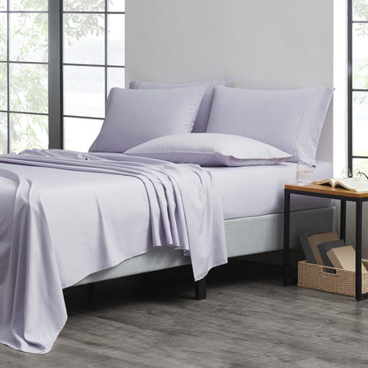 Microfiber and Bamboo Blend Sheet Set with 3- or 6-Piece Packages, 20 Colors and Five Bed Sizes