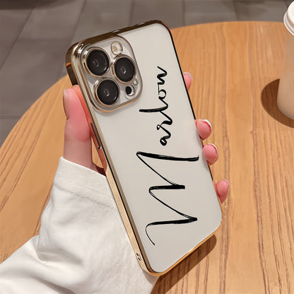 Custom Name Calligraphy Phone Case Personalized Transparent DIY Gift for iPhone for an Everyday Personal Care Routine