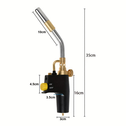 Trigger-Start Propane and MAPP Gas Torch Head with Flame Control, Lock Button and One-Piece Option