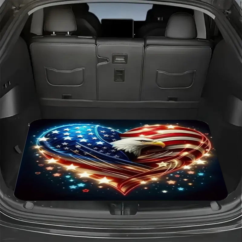 Car Trunk Mat Cargo Liner – Waterproof Non-Slip Trunk Floor Mat with Pattern Designs to Protect Vehicle Interior from Dirt