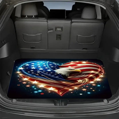 Car Trunk Mat Cargo Liner – Waterproof Non-Slip Trunk Floor Mat with Pattern Designs to Protect Vehicle Interior from Dirt