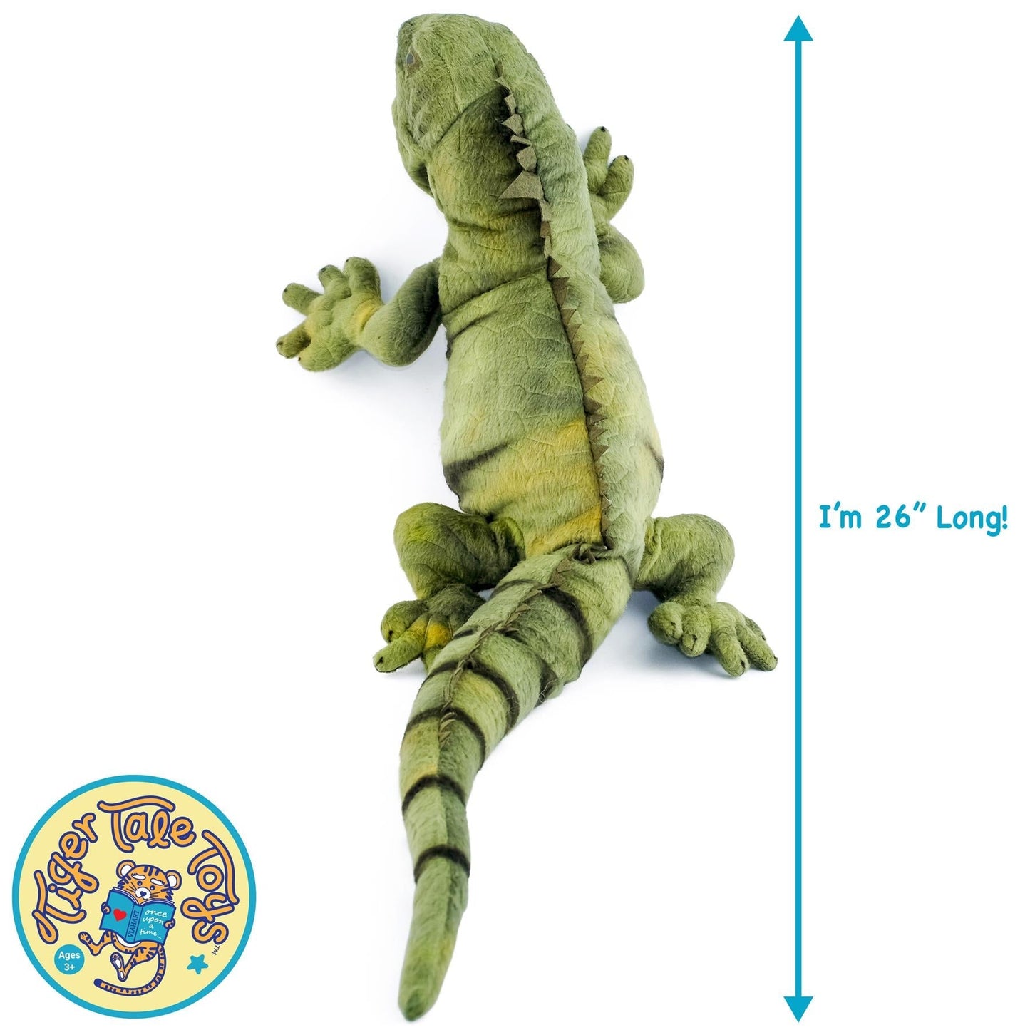 Large Iguana Stuffed Animal Plush 27 Inch, Igor the Iguana Realistic Lizard Plush Toy by Viahart