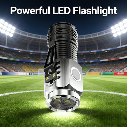 Handheld Flashlight 2 Pack Rechargeable LED, Ultra-Bright Multi-Mode Working Lamp Long Distance