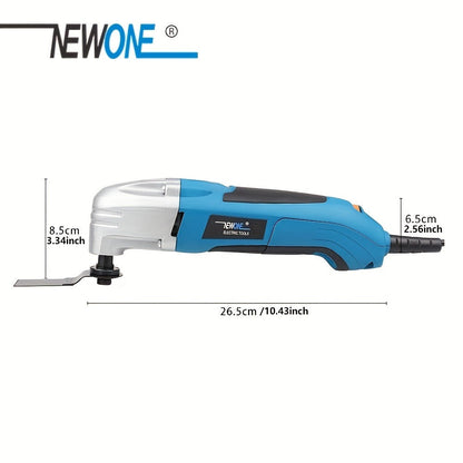 Oscillating Multitool Kit 2.5 Amp Corded, 6-Speed Variable, 3° Oscillation Angle, Cutting Tool for Wood Metal Plastic