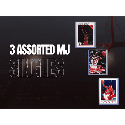 Sports Trading Cards, Michael Jordan Three-Card Basketball Bundle with Chicago Bulls and Mixed Brand Artwork