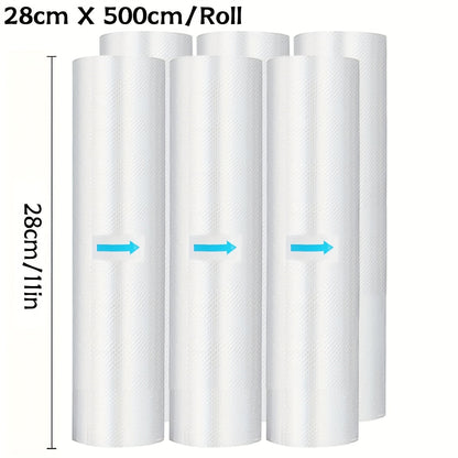 Vacuum Sealer Bags Rolls Diamond Textured Food Saver Bags for Vacuum Sealer Machine for Home Cooking, Dining and Outdoor Meals