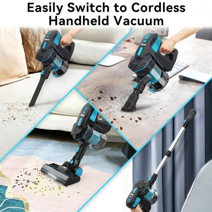 Handheld Vacuum Cleaner Cordless 29KPA Strong Suction for Pet Hair for Entryways, Bedrooms and Living Spaces